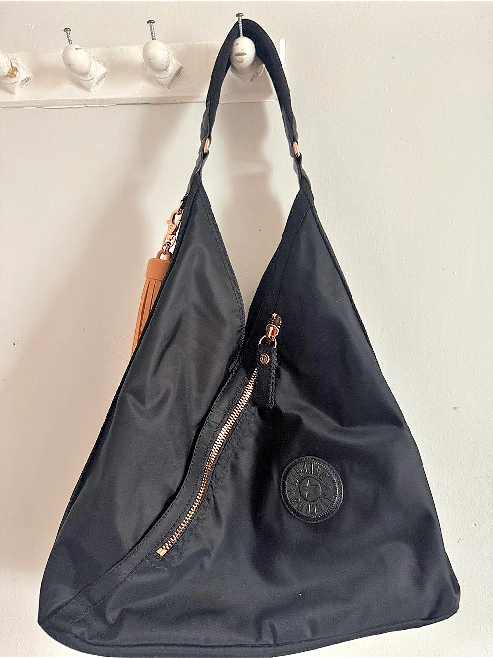 Kipling Olina Small Hobo Bag Black Shoulder Bag